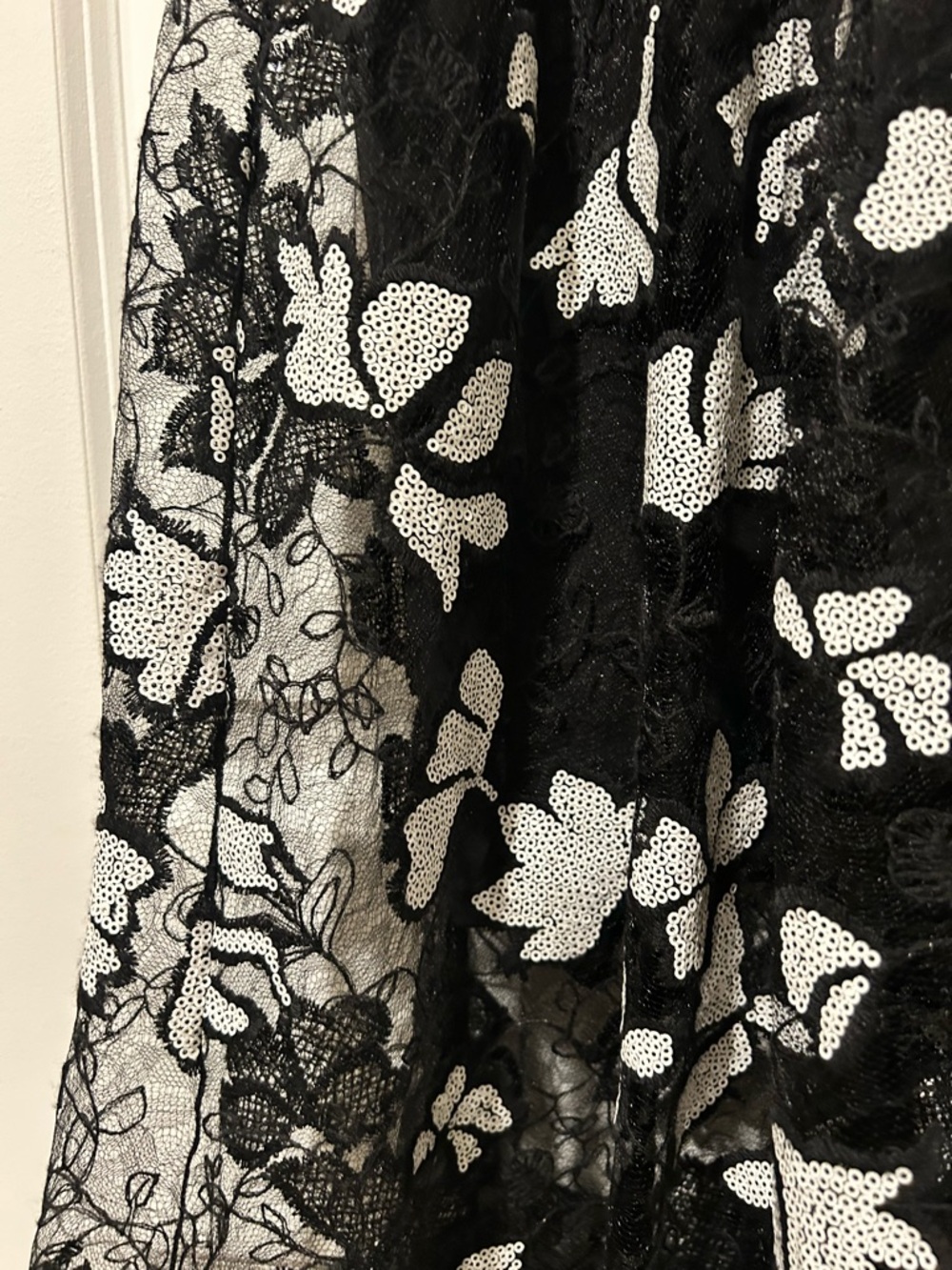 Dress the Population Audrey Black & White Lace Overlay Midi Cocktail Dress - Picture 9 of 16